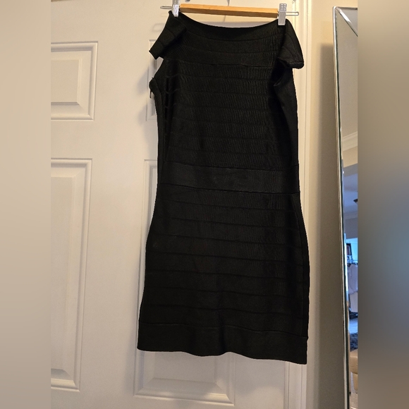 French Connection Off-the-Shoulder Bandage Dress - Picture 4 of 5